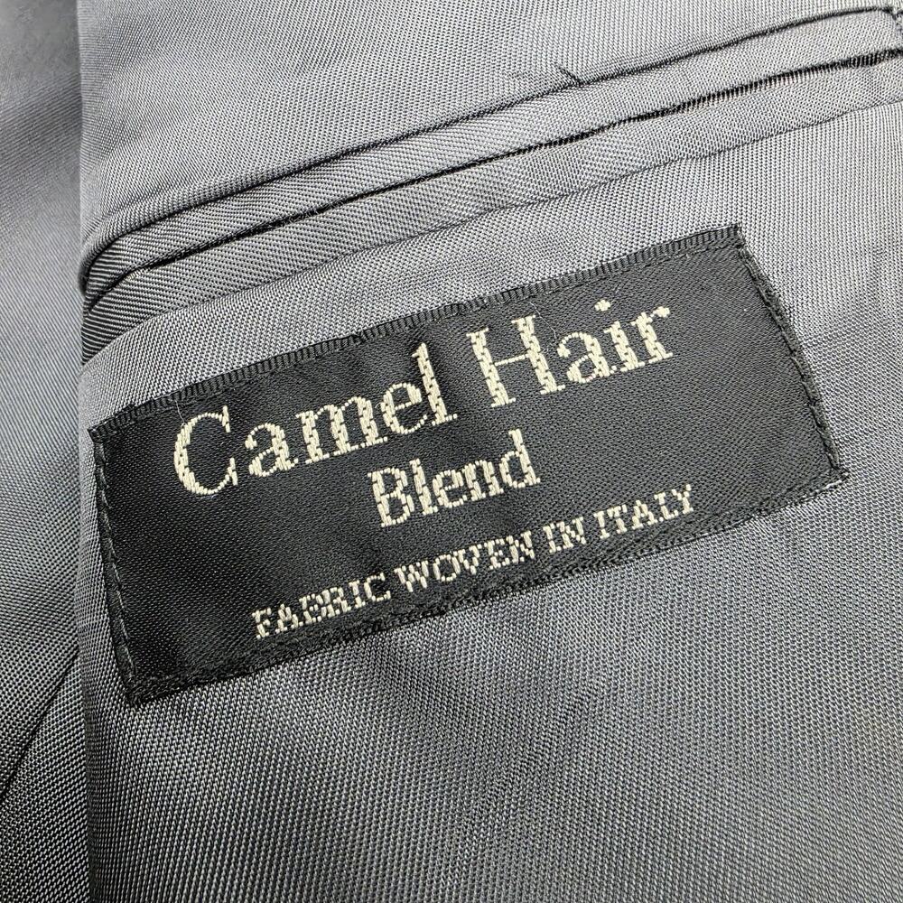 Gianfranco Ruffini Blazer Mens 42R Gray Herringbone Camel Hair Blend Italy Made - Picture 3 of 16